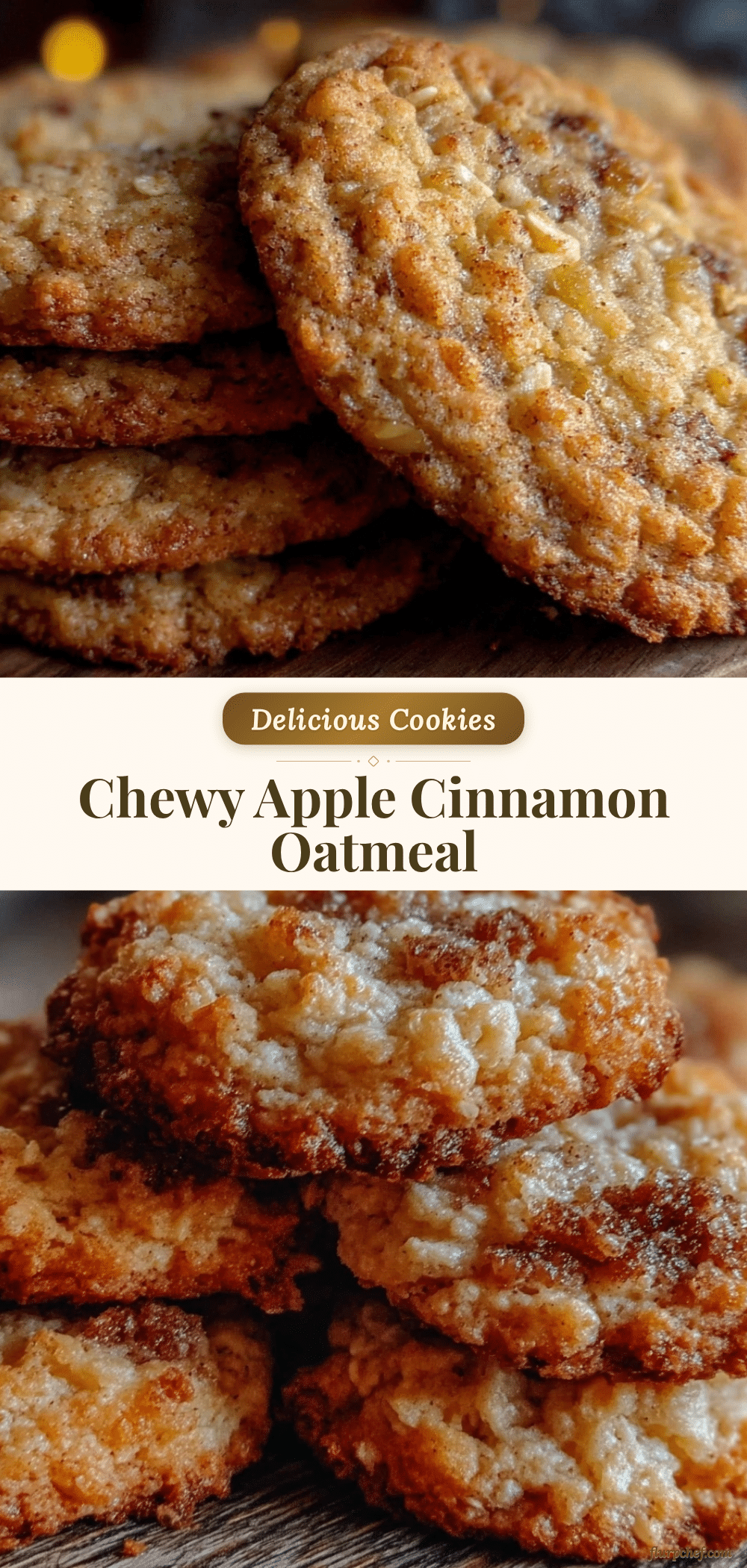 chewy apple cinnamon oatmeal cookies recipe