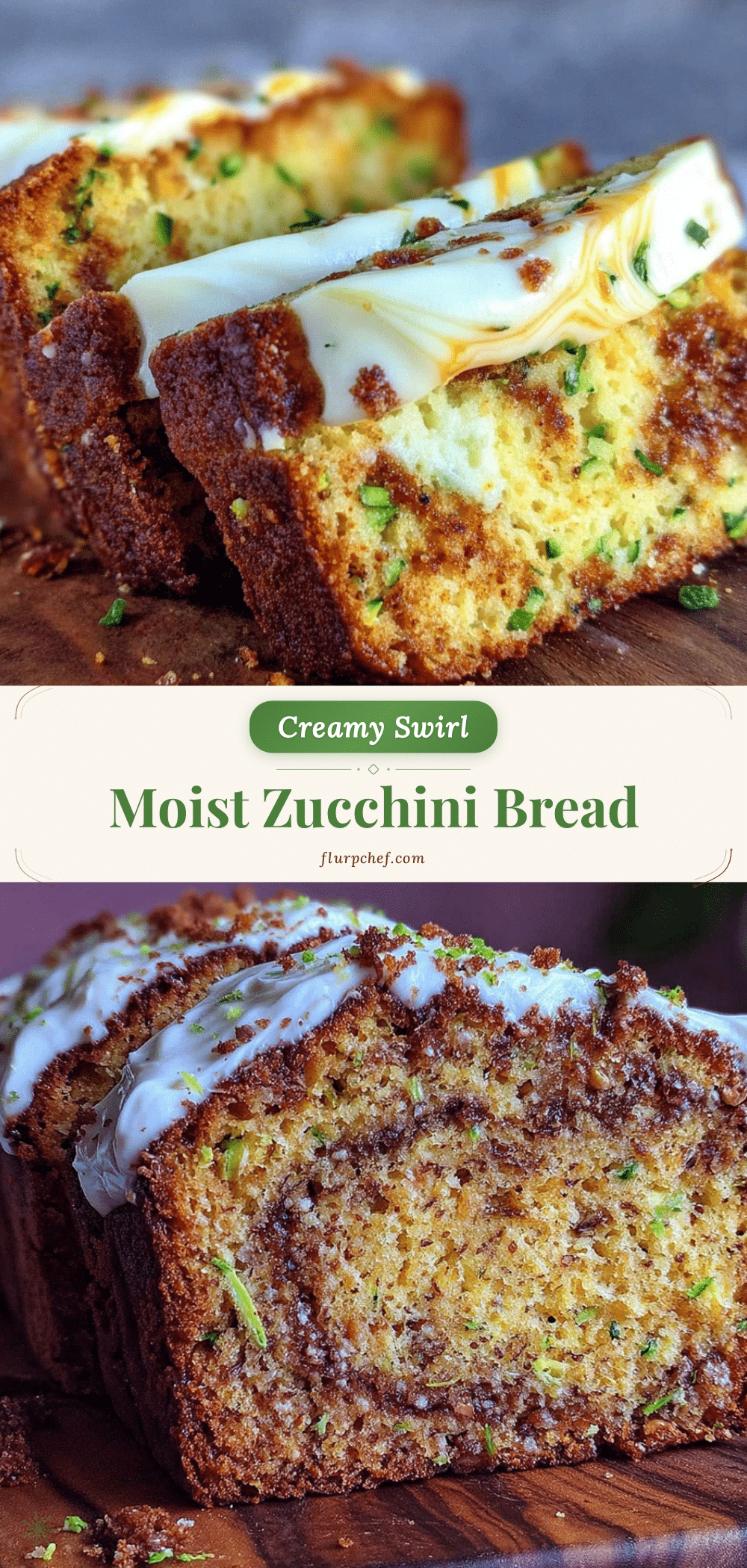 cozy zucchini bread with cream cheese swirl recipe