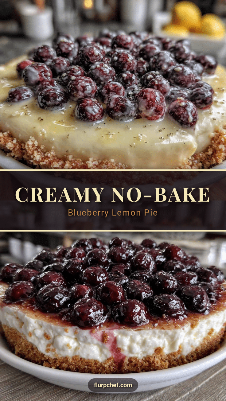 creamy blueberry lemon icebox pie recipe