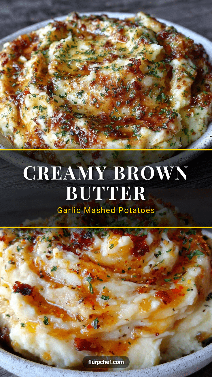 creamy brown butter garlic mashed potatoes recipe