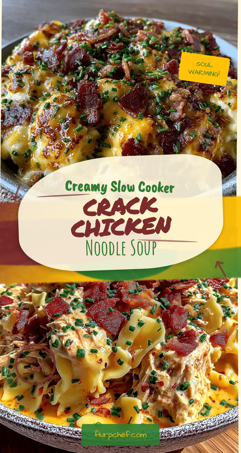 creamy crack chicken noodle soup slow cooker recipe recipe