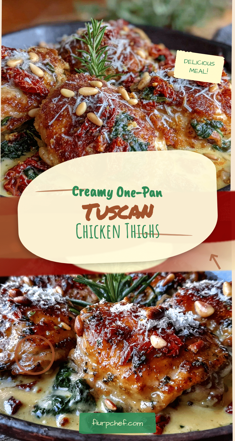 creamy one-pan tuscan chicken thighs recipe