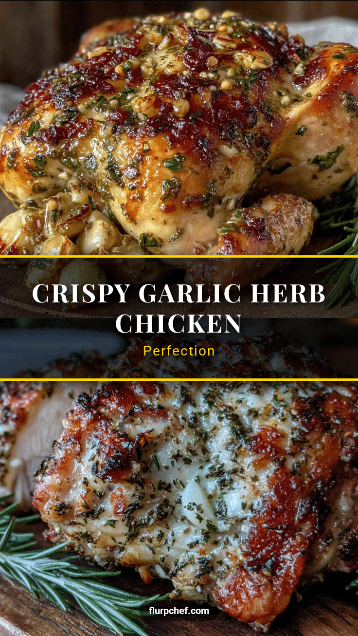 crispy garlic herb chicken recipe