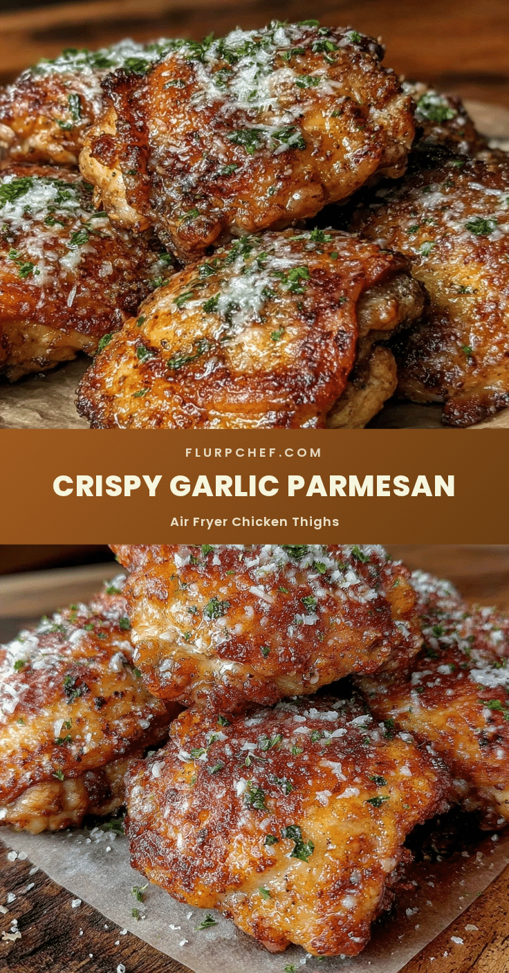 crispy garlic parmesan chicken thighs recipe