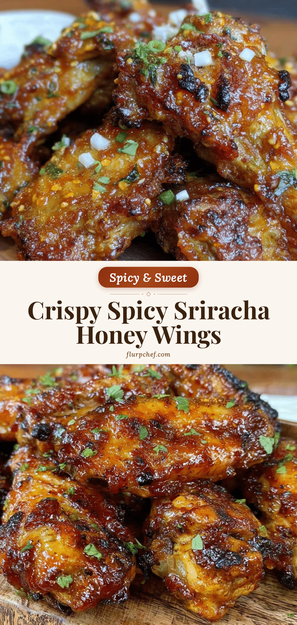 crispy spicy sriracha honey chicken wings recipe