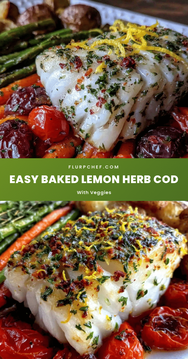 easy baked lemon herb cod recipe