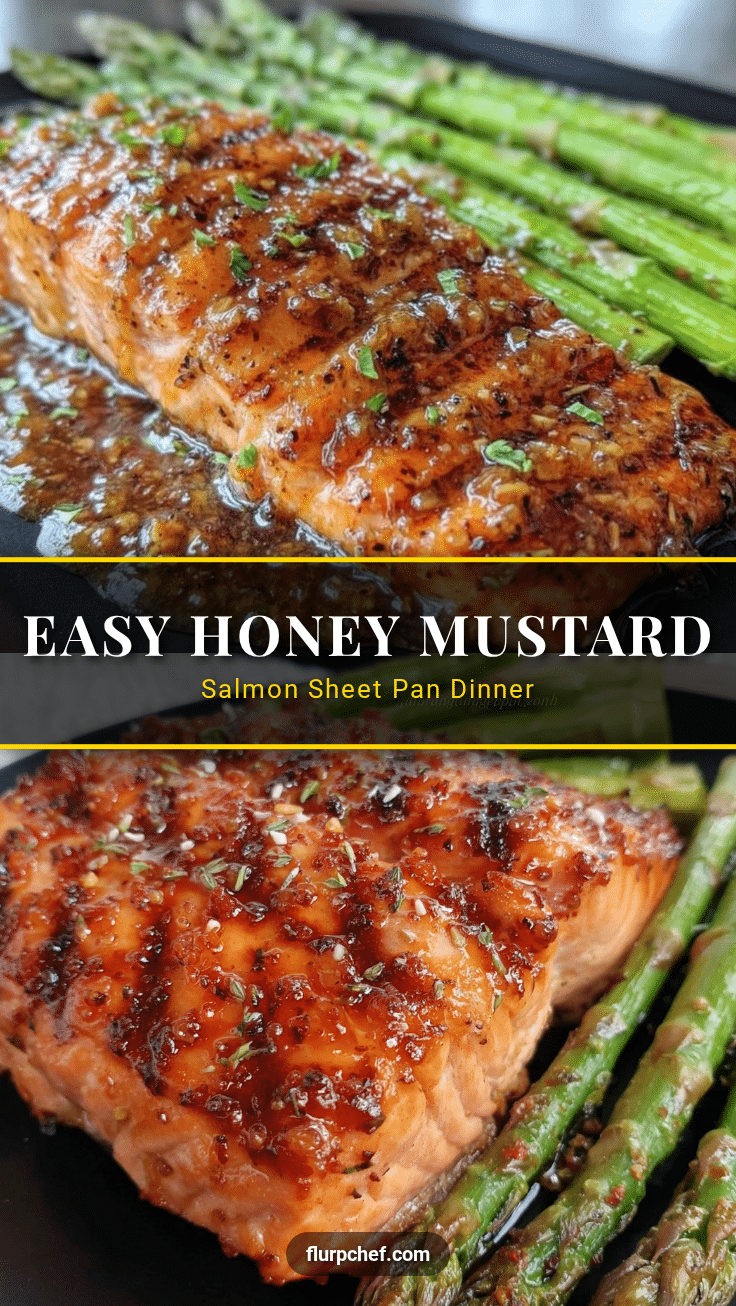 easy sheet pan honey mustard salmon recipe