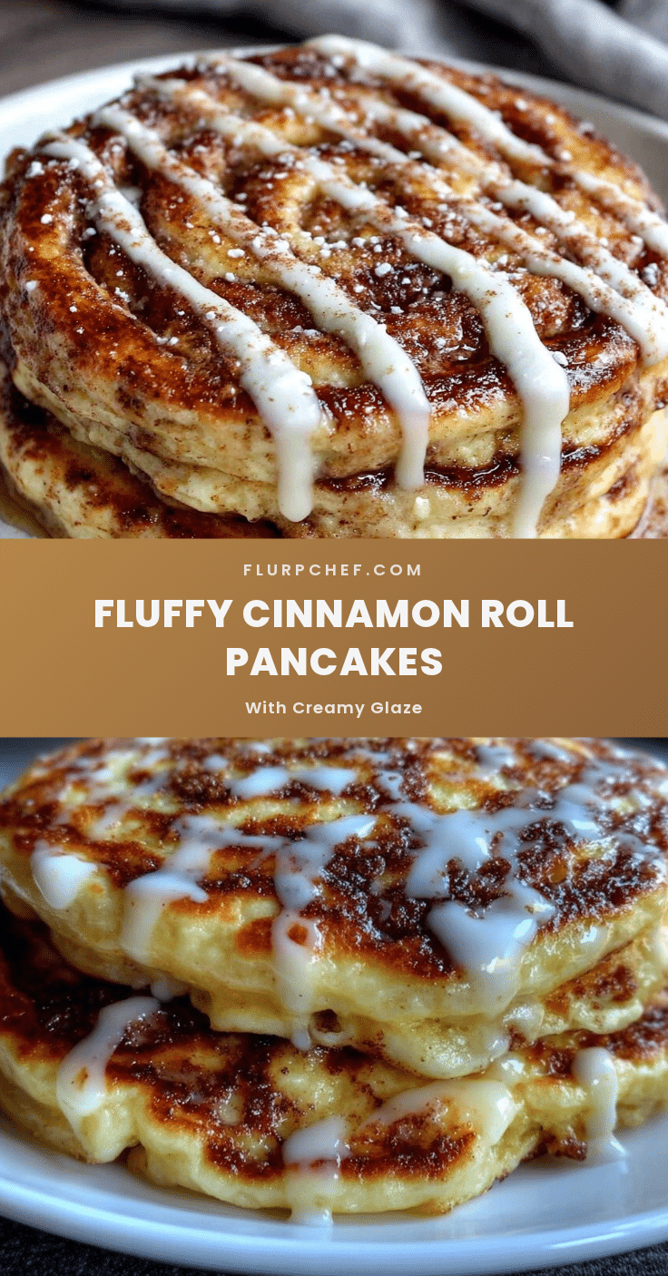 fluffy cinnamon roll pancakes recipe