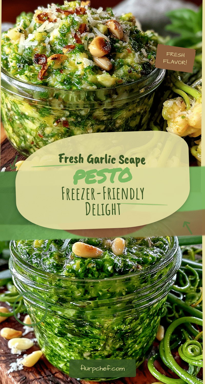 fresh garlic scape pesto recipe