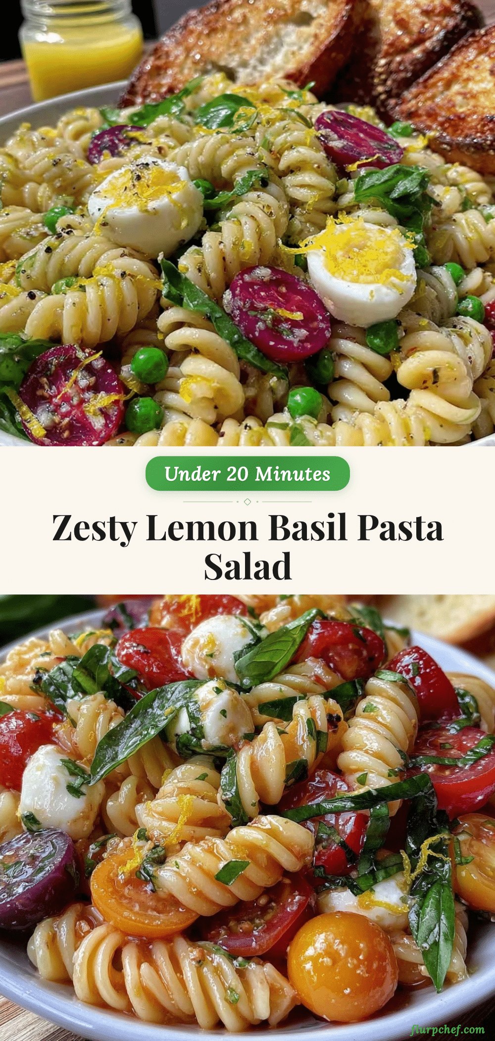 fresh lemon basil pasta salad recipe