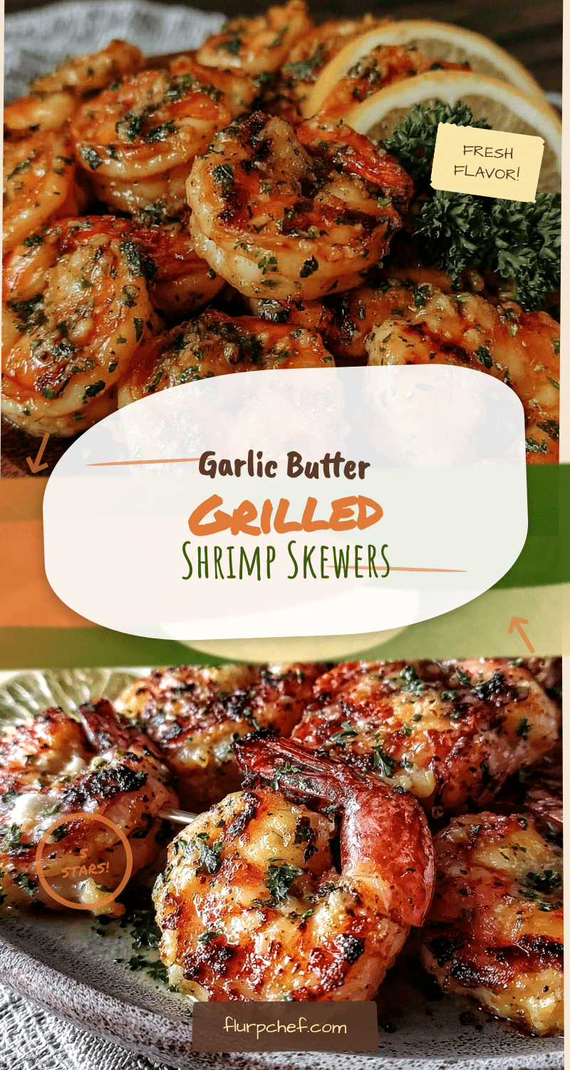 garlic butter grilled shrimp skewers recipe