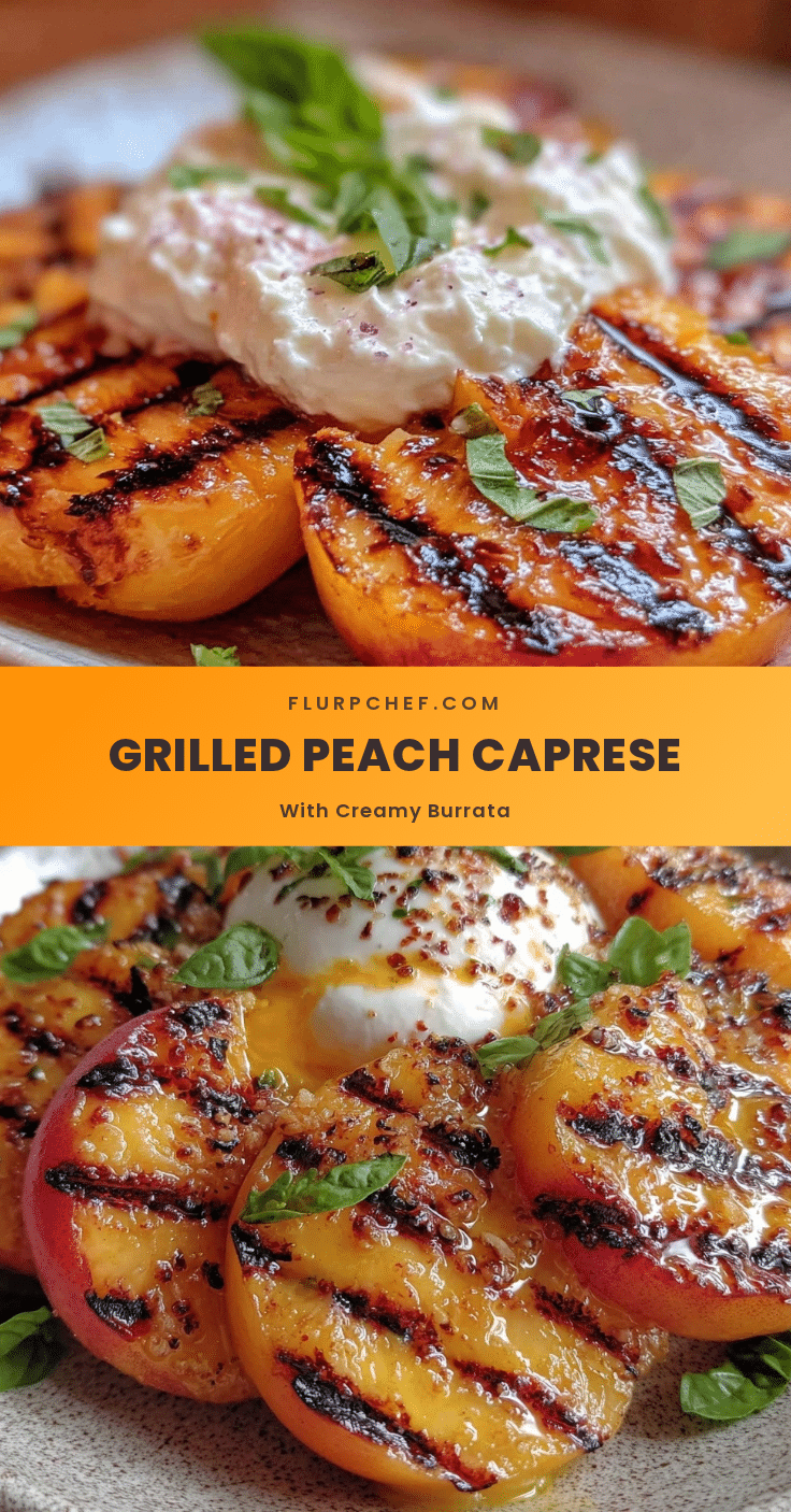 grilled peach caprese recipe