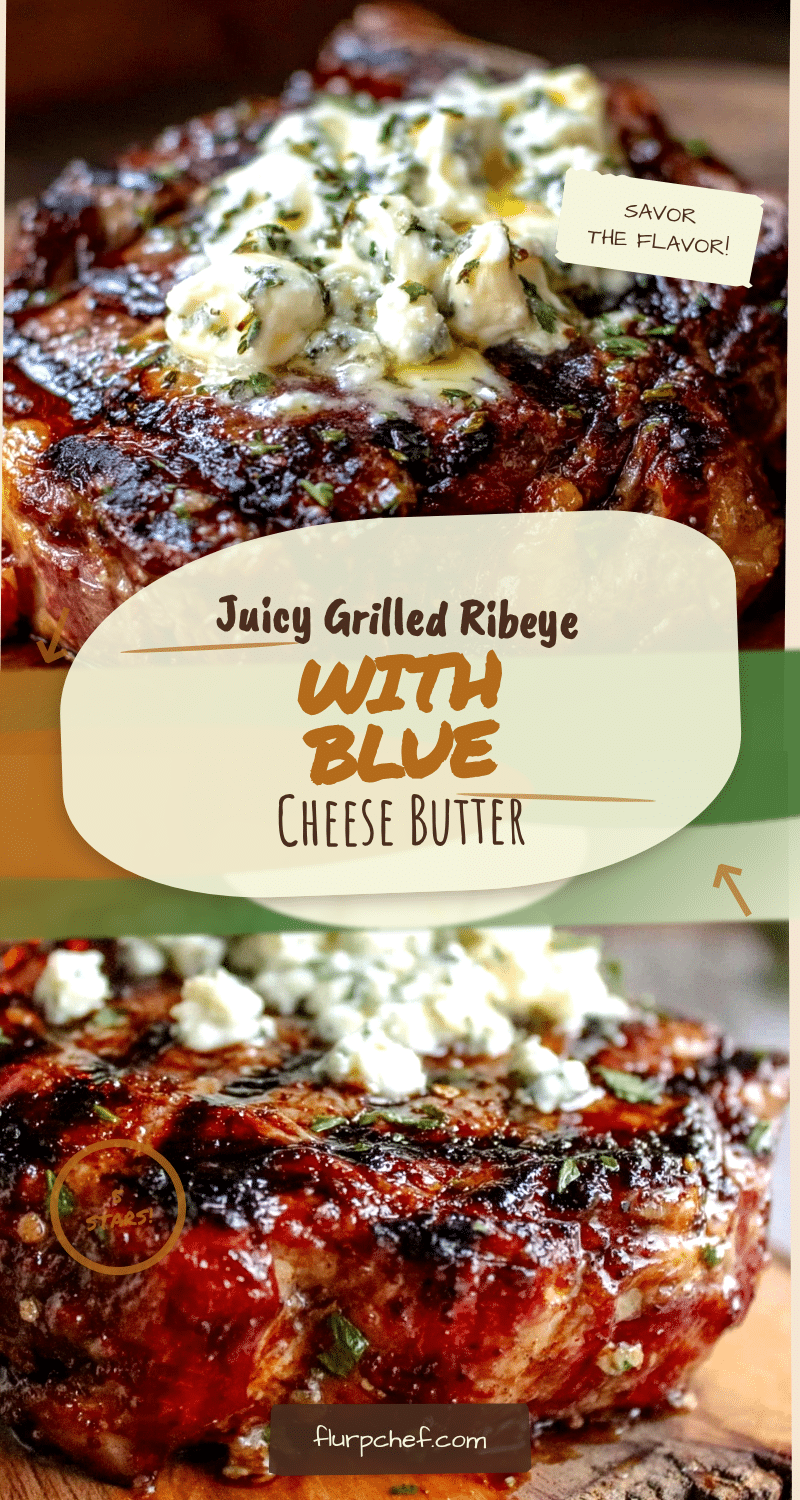 grilled ribeye steak with blue cheese butter recipe
