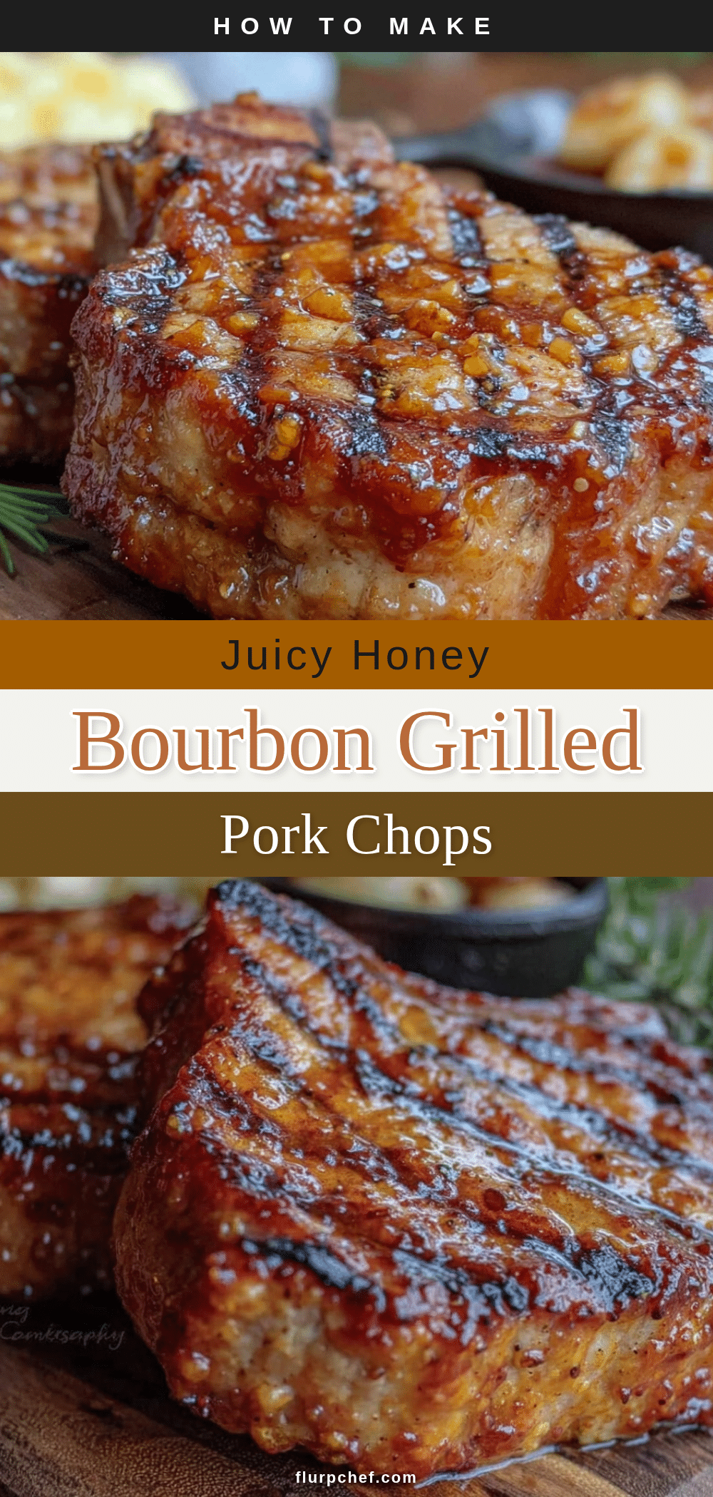 honey bourbon grilled pork chops recipe