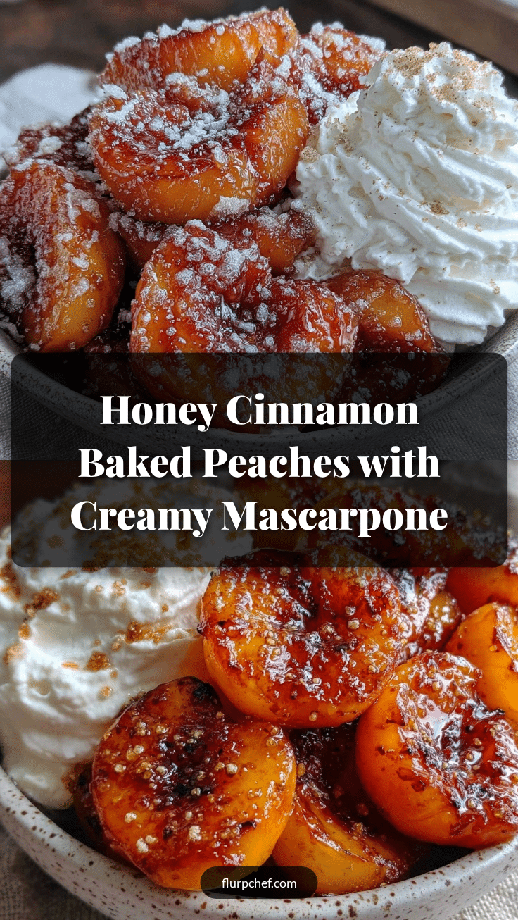 honey cinnamon baked peaches recipe