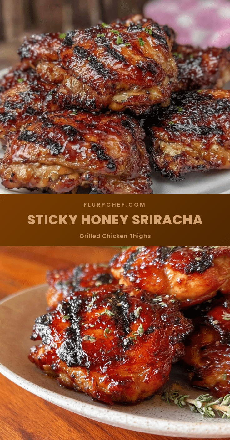 honey sriracha grilled chicken thighs recipe