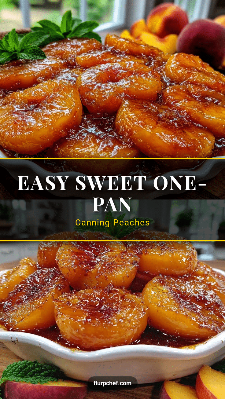 one-pan canning peaches recipe