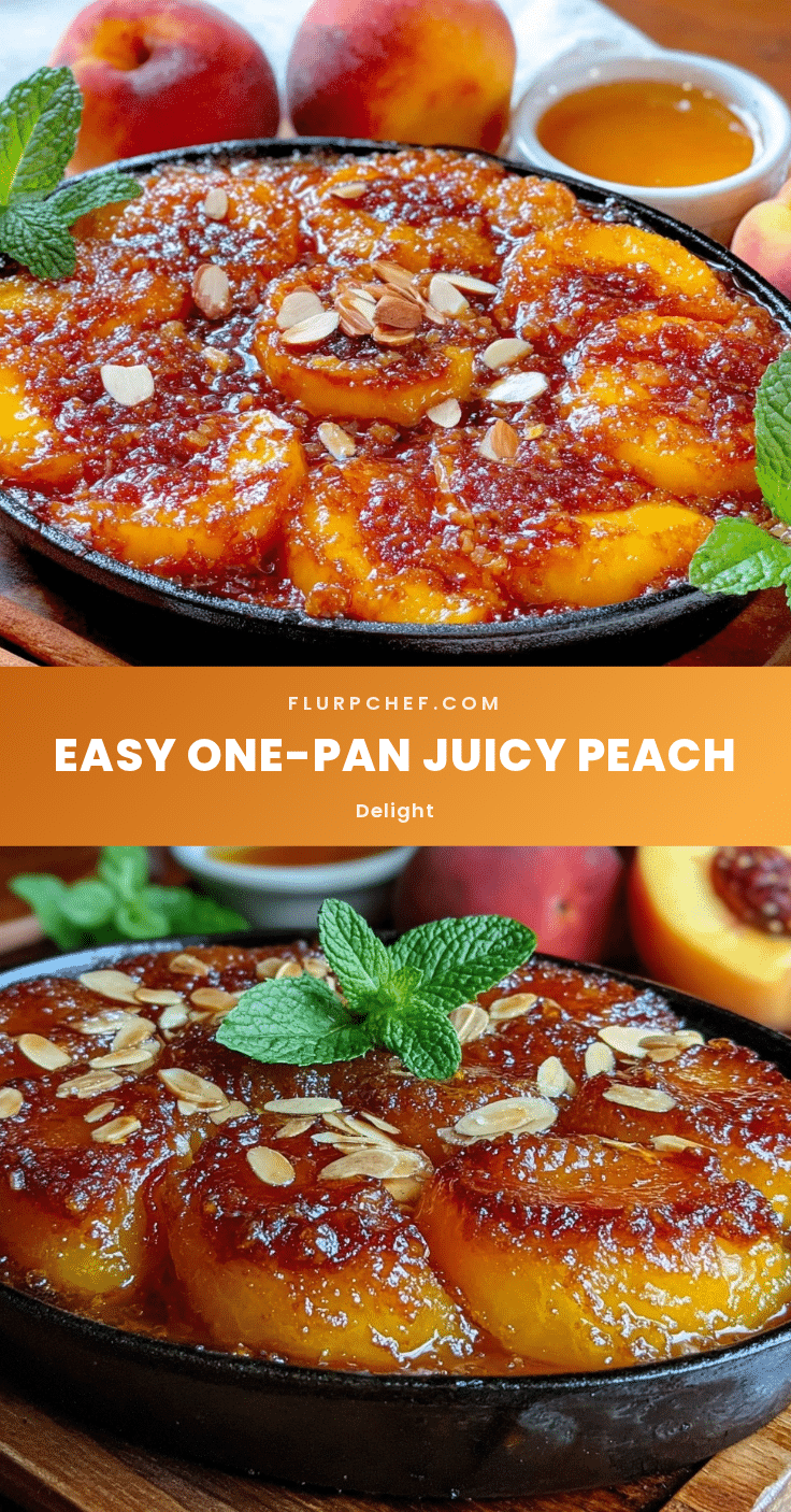 one-pan juicy peach delight recipe