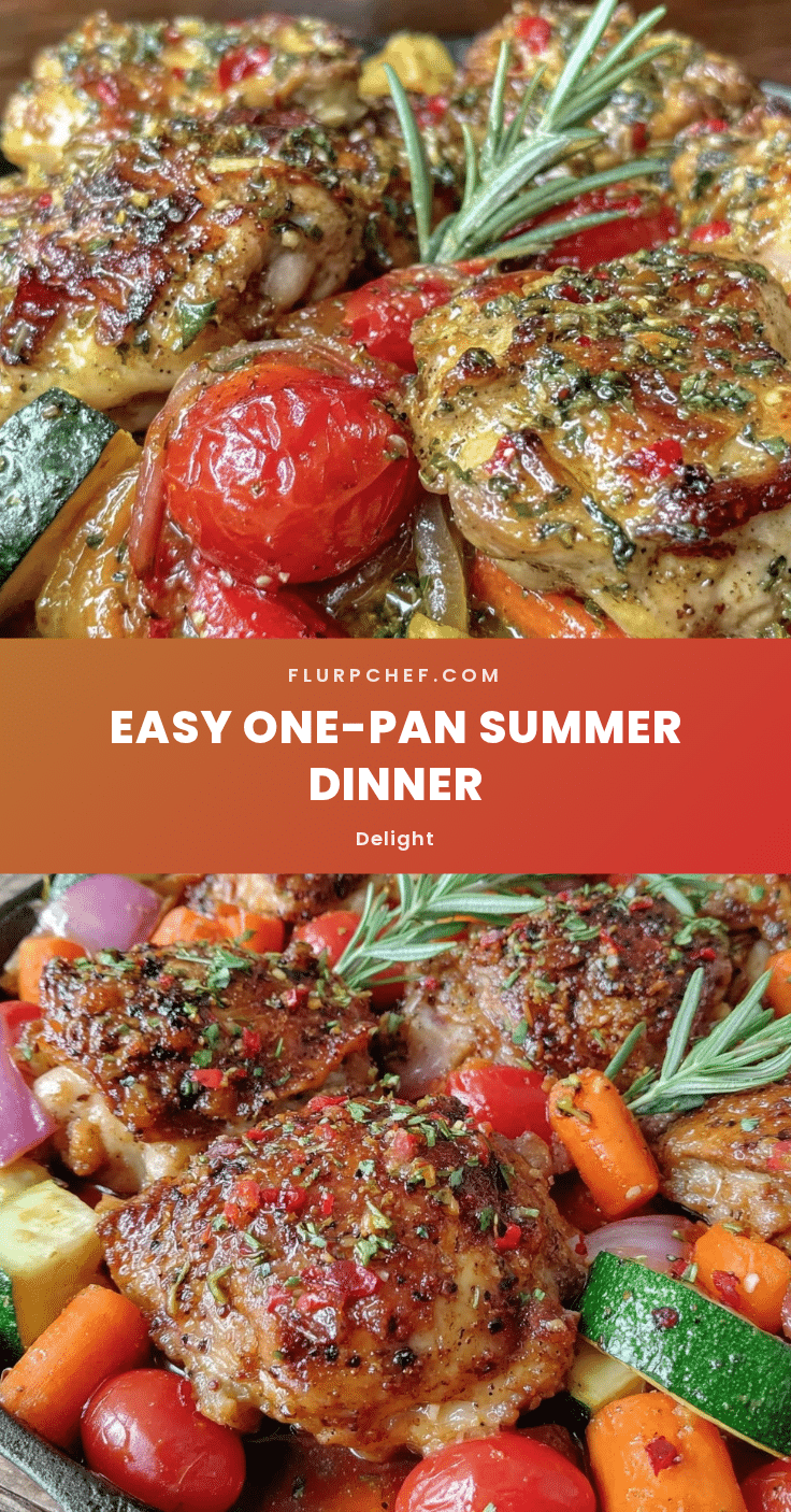 one-pan summer dinner with crispy chicken and roasted veggies recipe