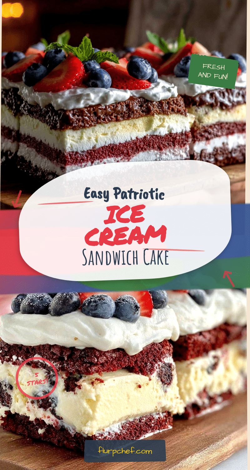 patriotic ice cream sandwich cake recipe