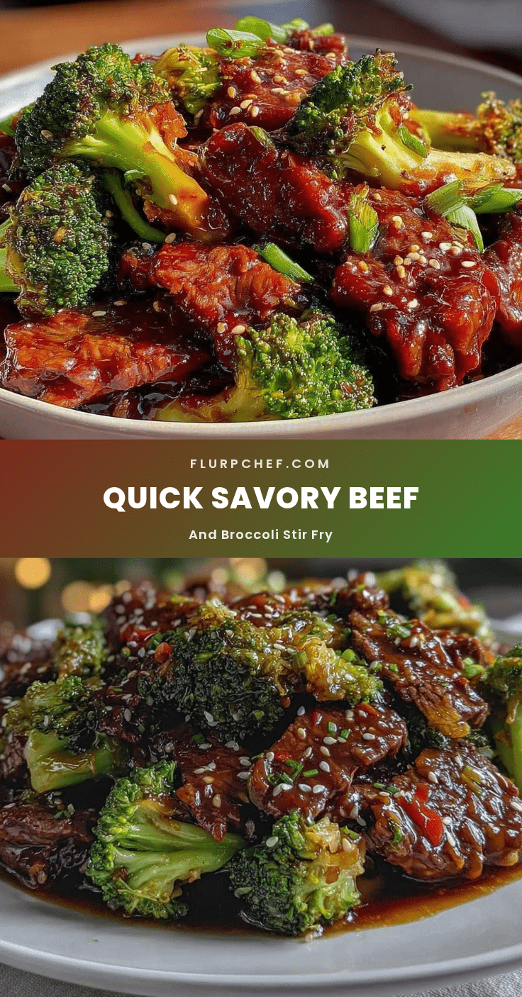 quick savory beef and broccoli stir fry recipe