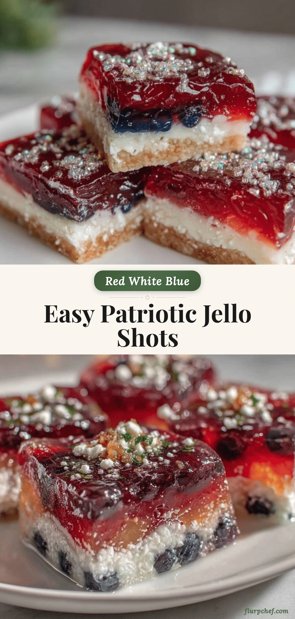 red white and blue jello shots recipe