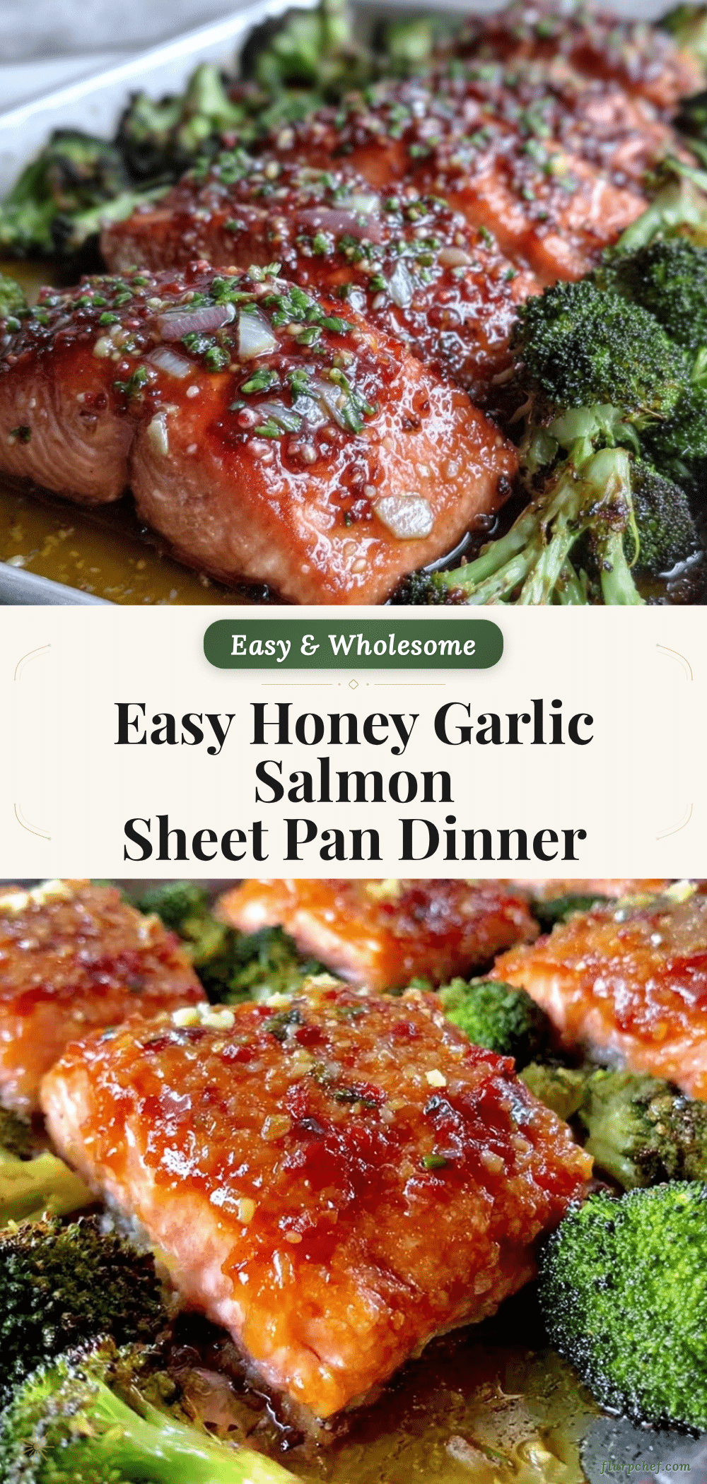 sheet pan honey garlic salmon recipe