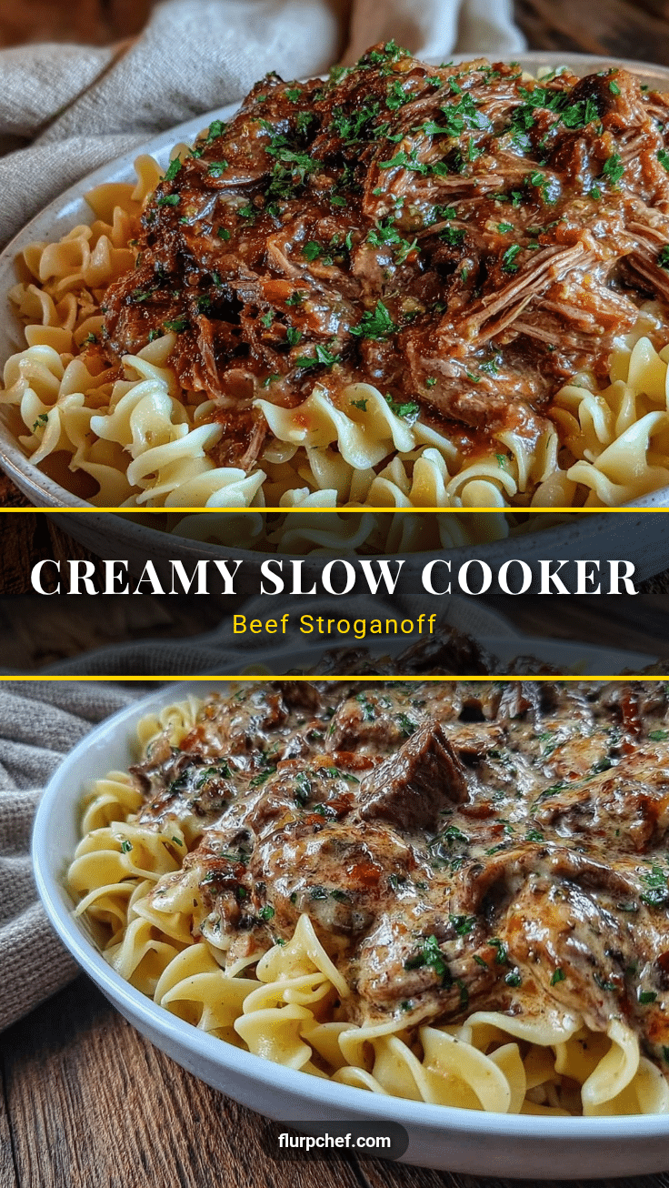 slow cooker beef stroganoff recipe