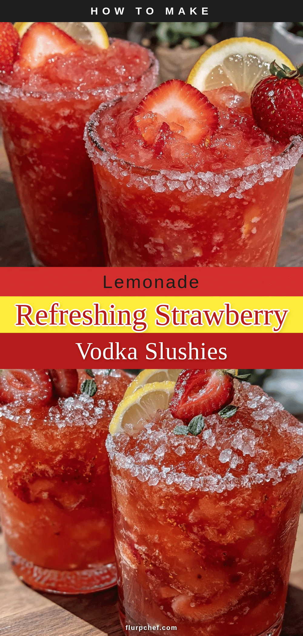 strawberry lemonade vodka slushies recipe