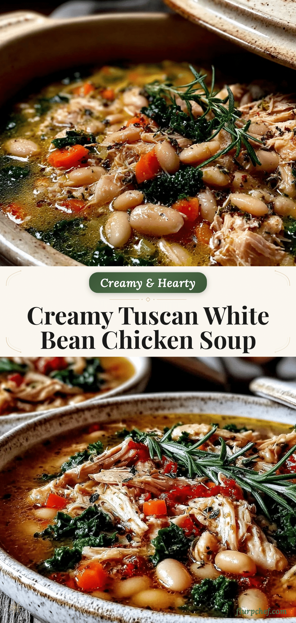 Tuscan White Bean Chicken Soup recipe
