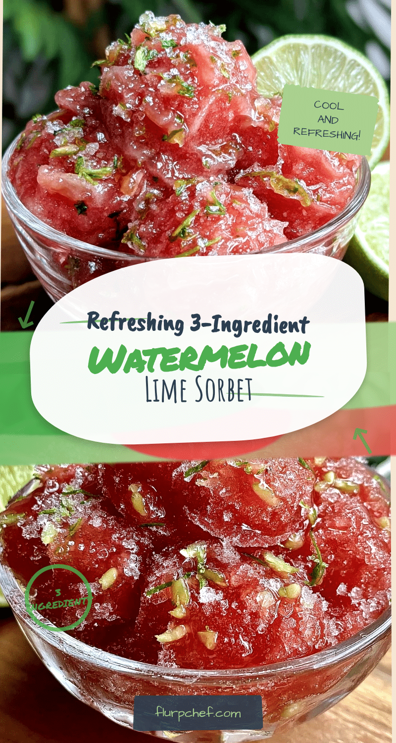 watermelon lime sorbet recipe