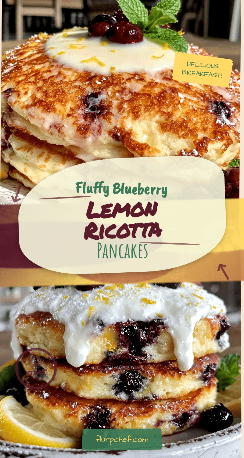 blueberry lemon ricotta pancakes recipe