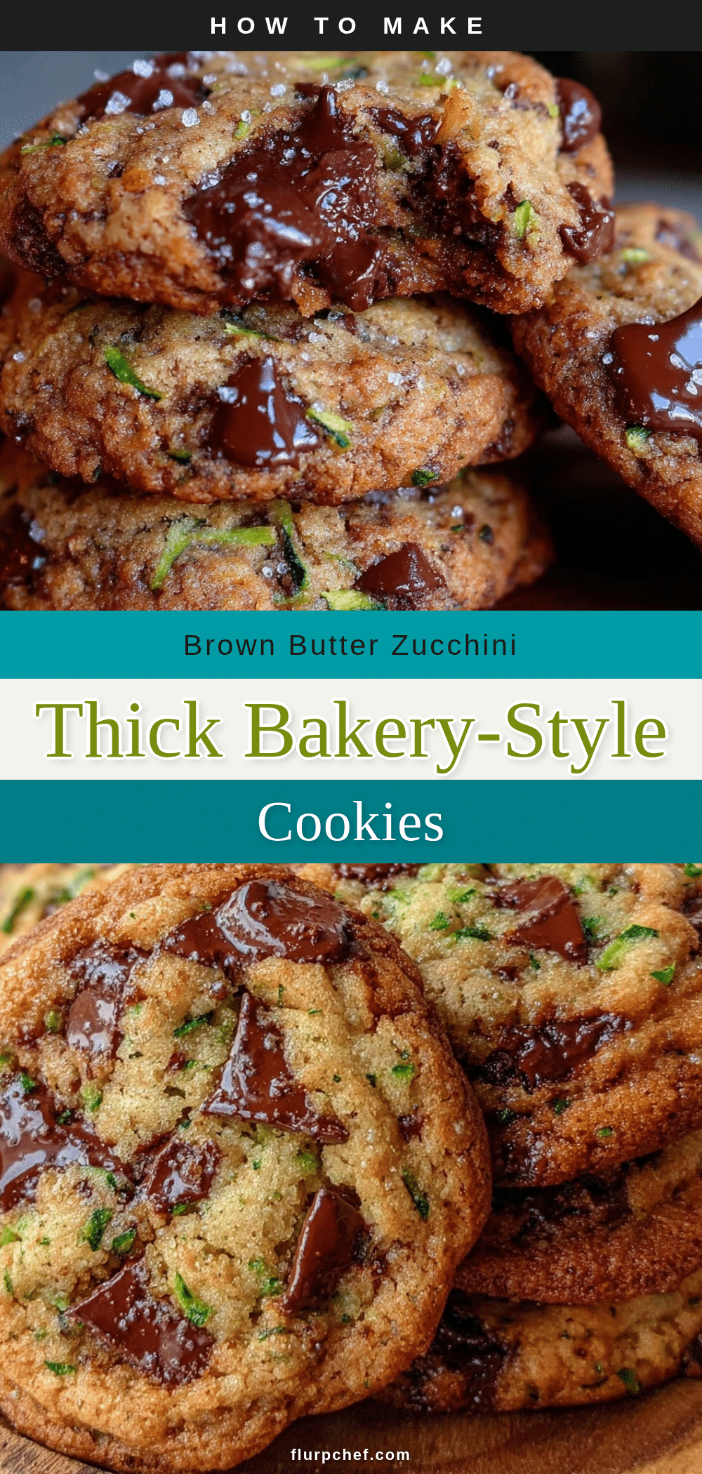 brown butter zucchini chocolate chip cookies recipe