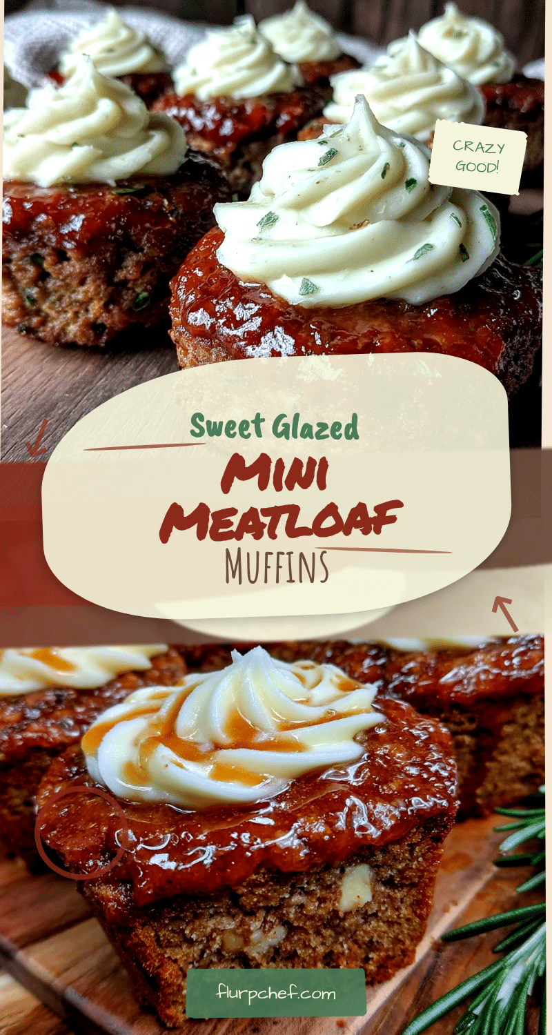 brown sugar glazed mini meatloaf muffins recipe
