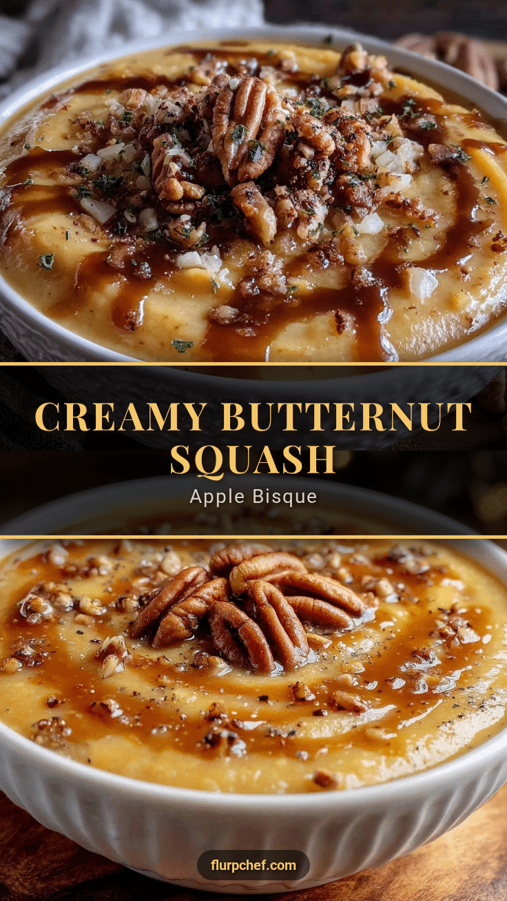 creamy butternut squash apple bisque recipe
