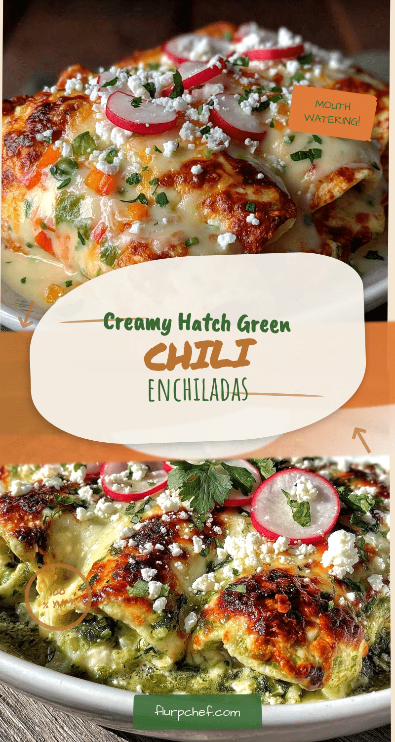 Creamy Hatch Green Chili Enchiladas recipe