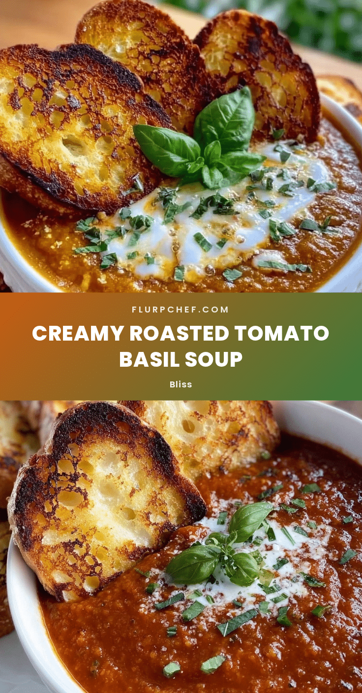 creamy roasted tomato basil soup recipe