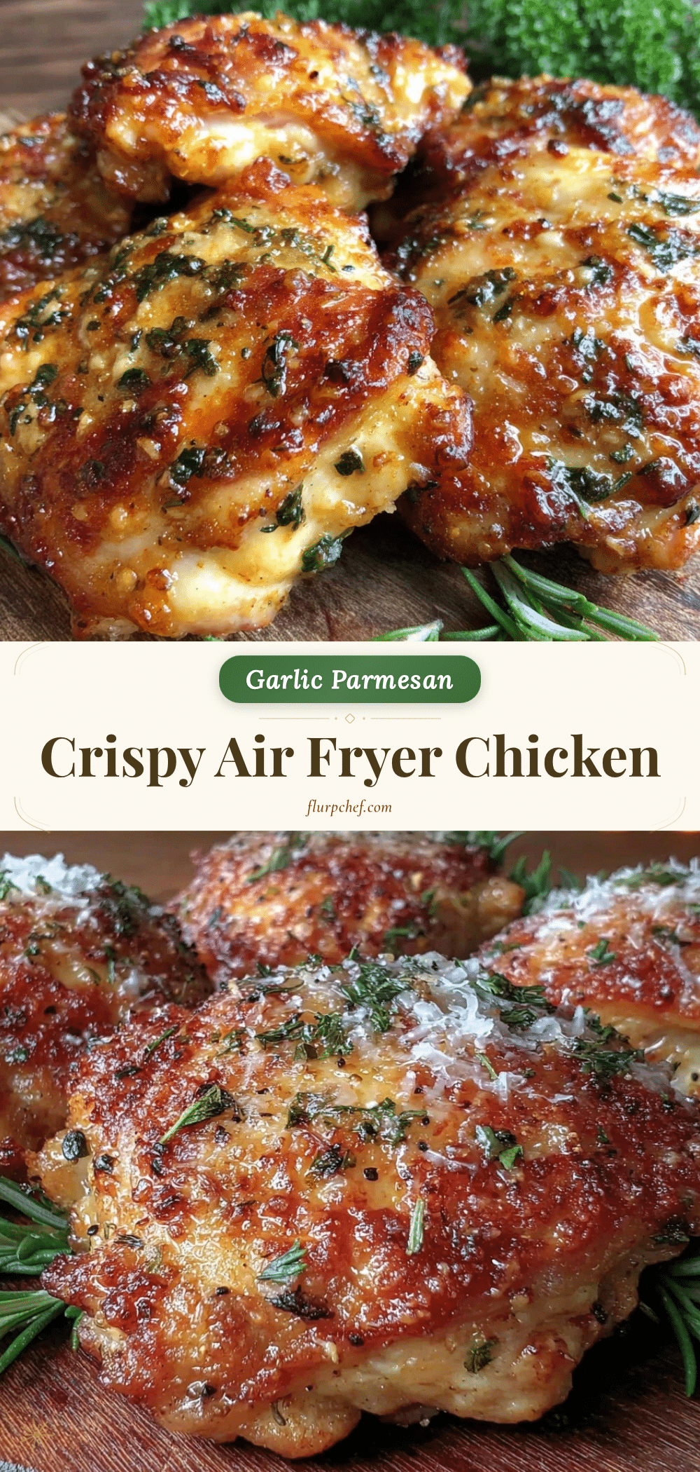 crispy garlic parmesan baked chicken thighs recipe