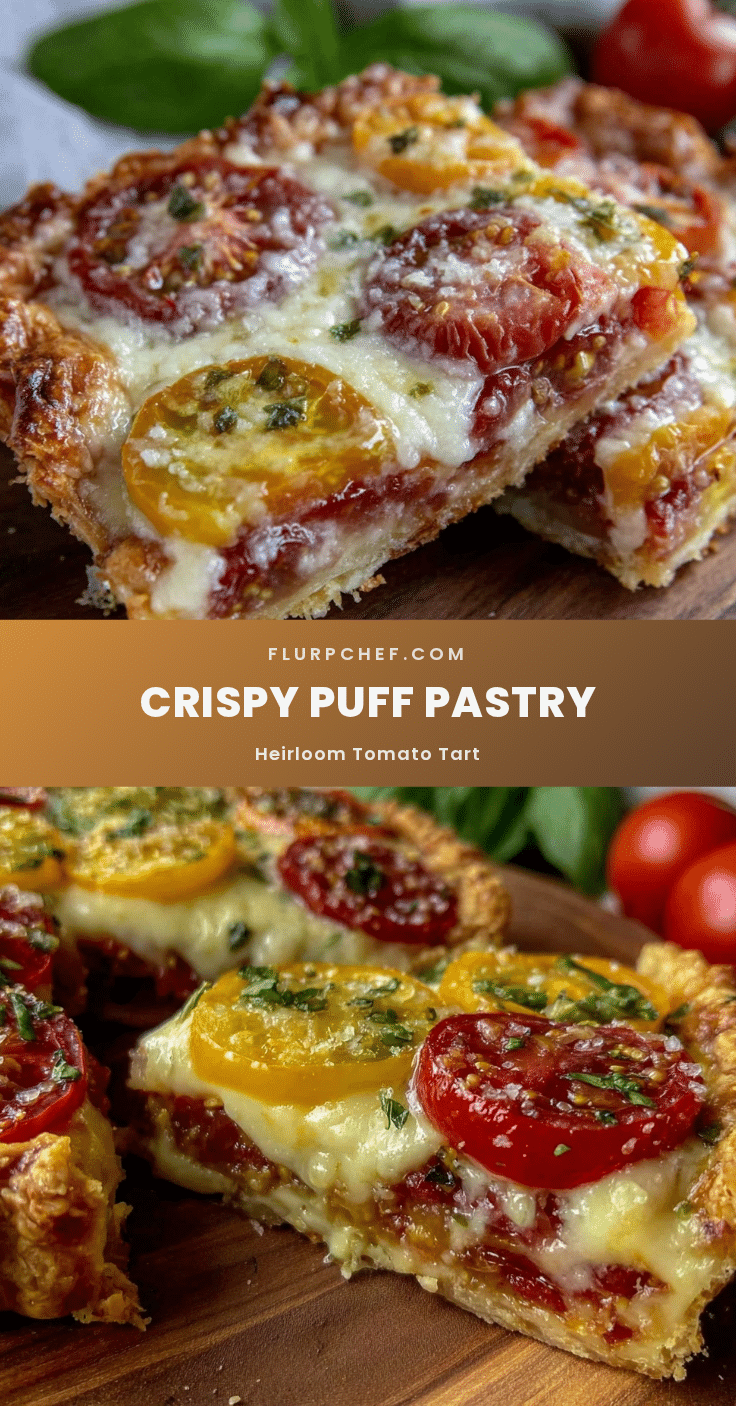 crispy heirloom tomato tart with gruyere cheese recipe