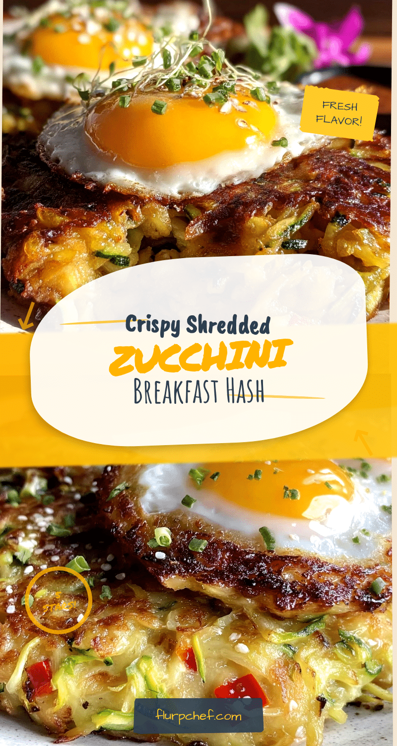 crispy shredded zucchini breakfast hash recipe