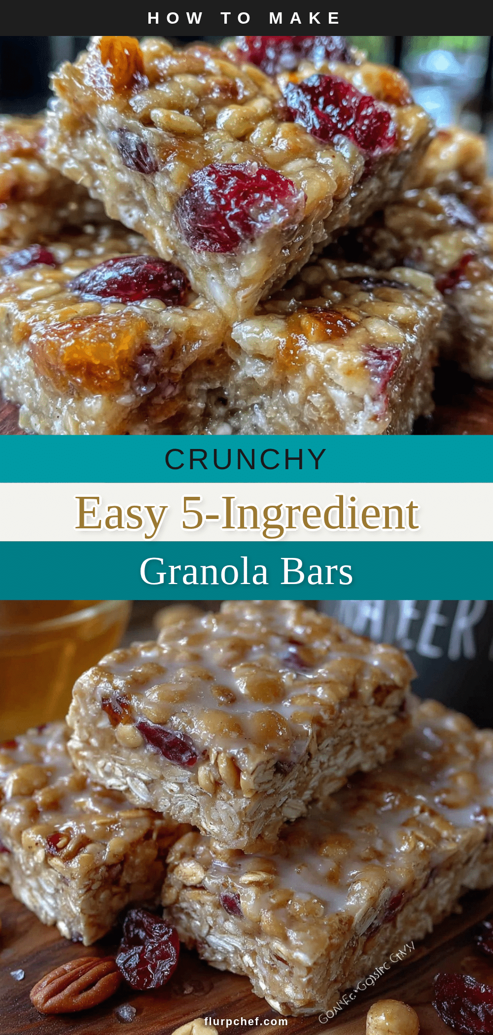 easy 5-ingredient crunchy granola bars recipe