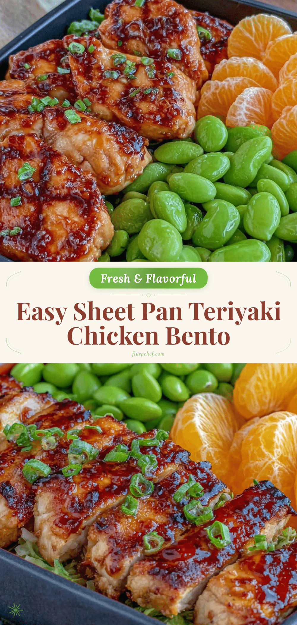 Easy Sheet Pan Teriyaki Chicken Bento Box recipe