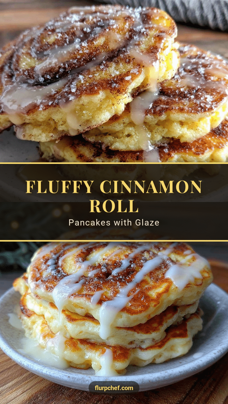 fluffy cinnamon roll pancakes recipe