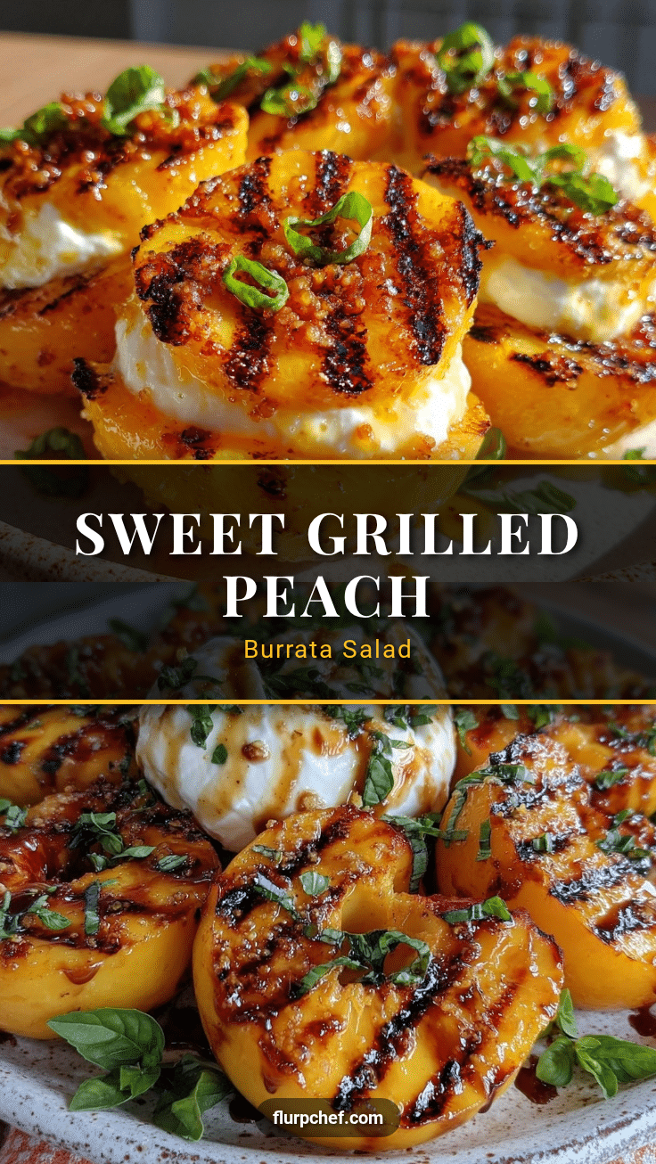 fresh grilled peach and burrata salad recipe