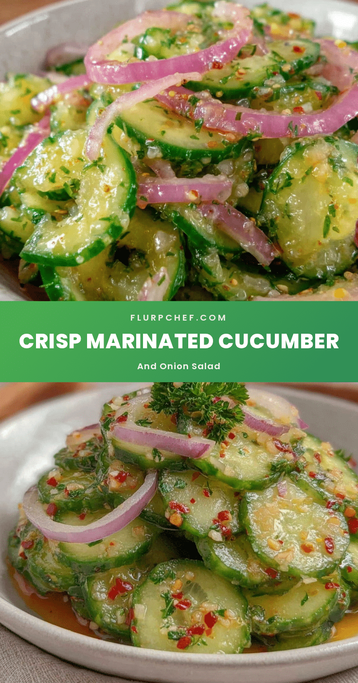 fresh marinated cucumber and onion salad recipe
