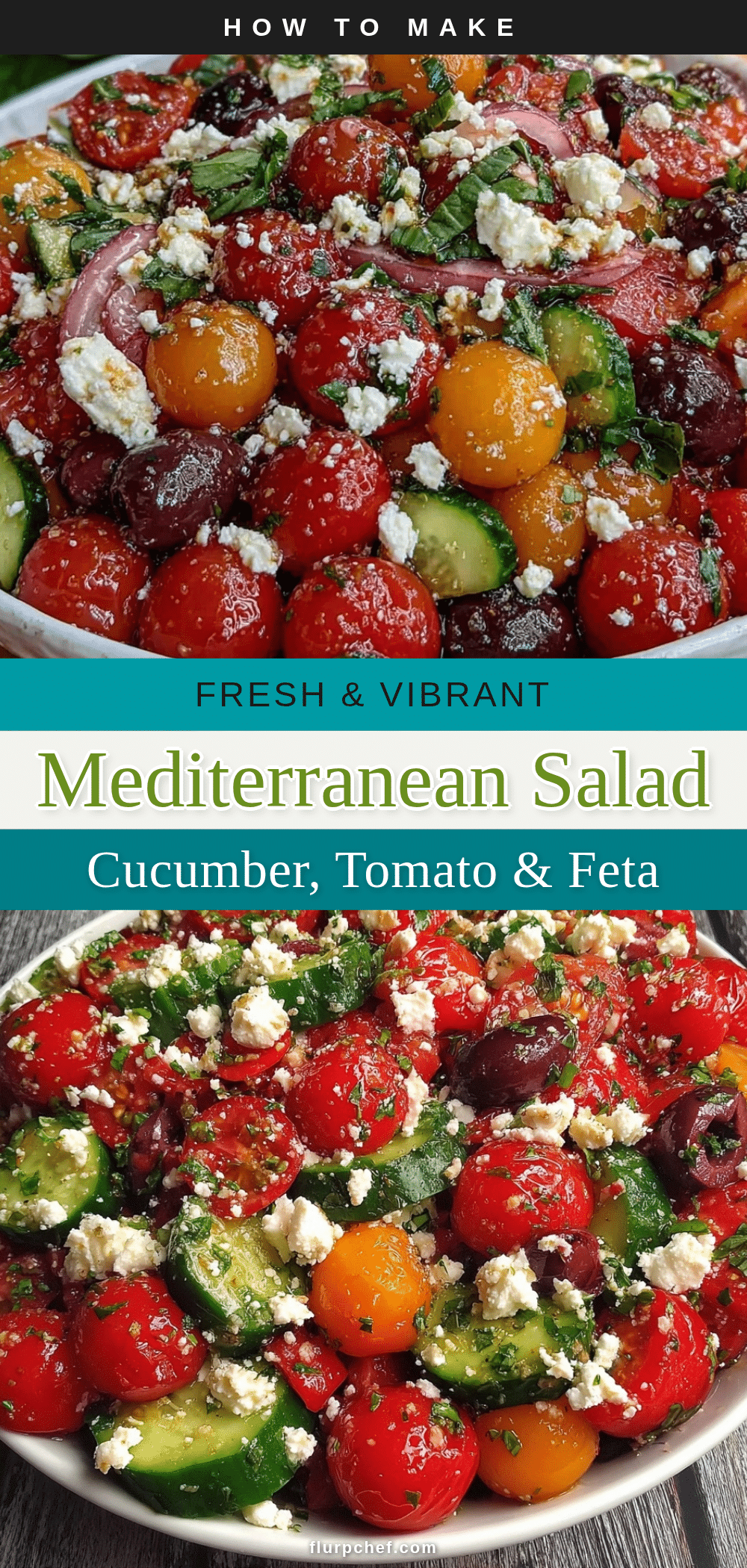 fresh mediterranean cucumber tomato salad with feta recipe