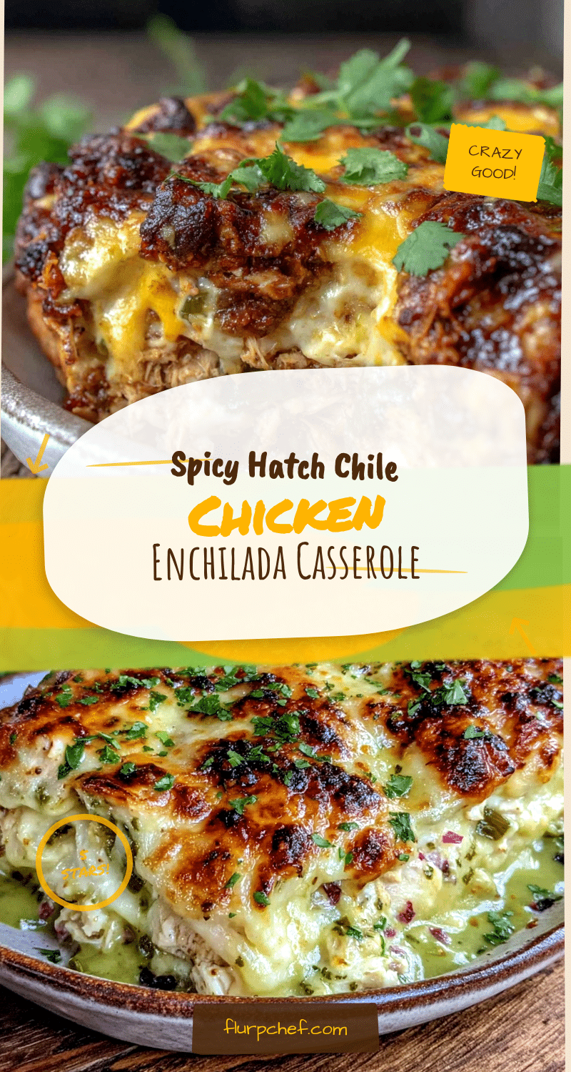Hatch Chile Chicken Enchilada Casserole recipe