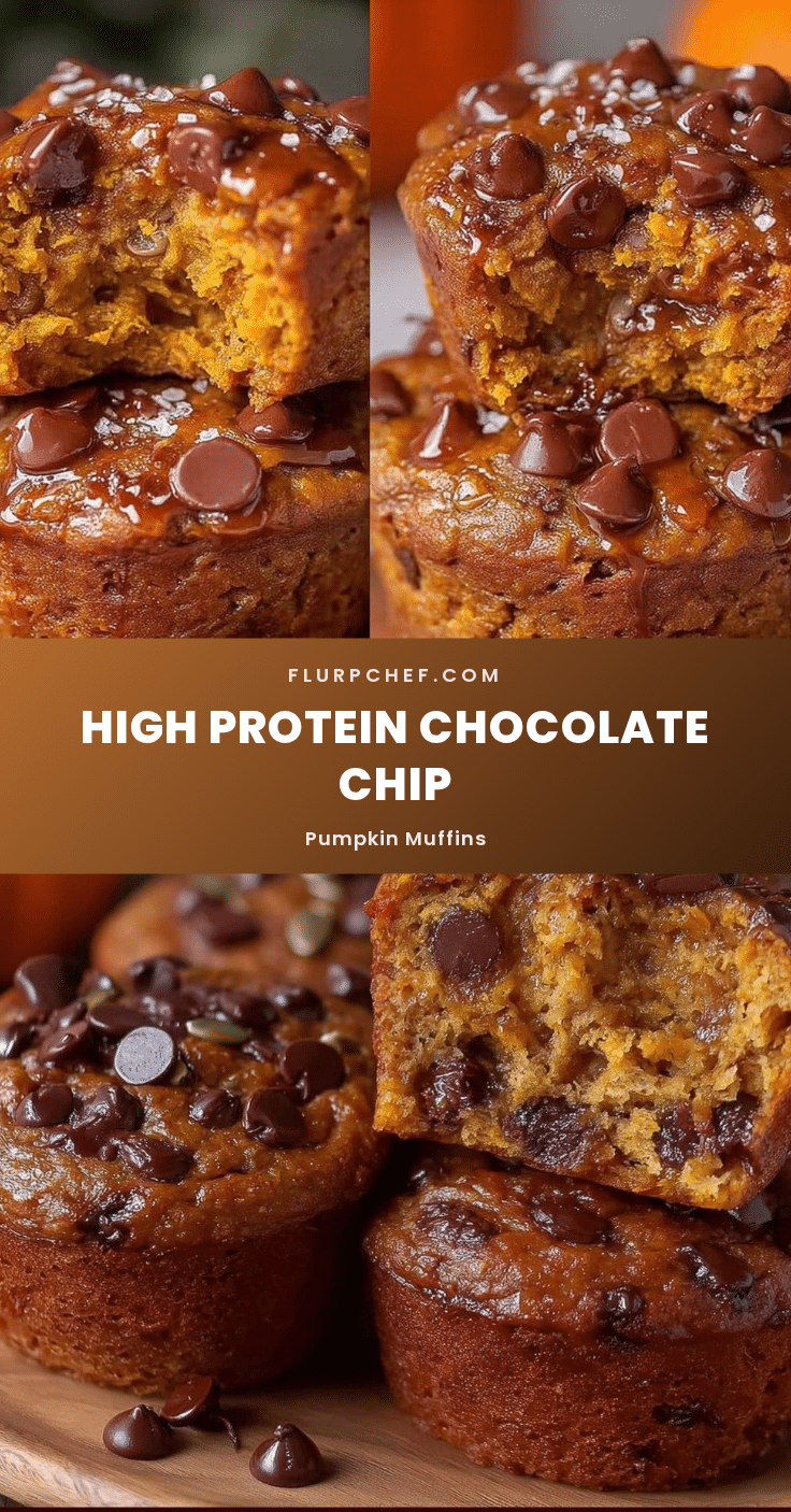 healthy chocolate chip pumpkin protein muffins recipe