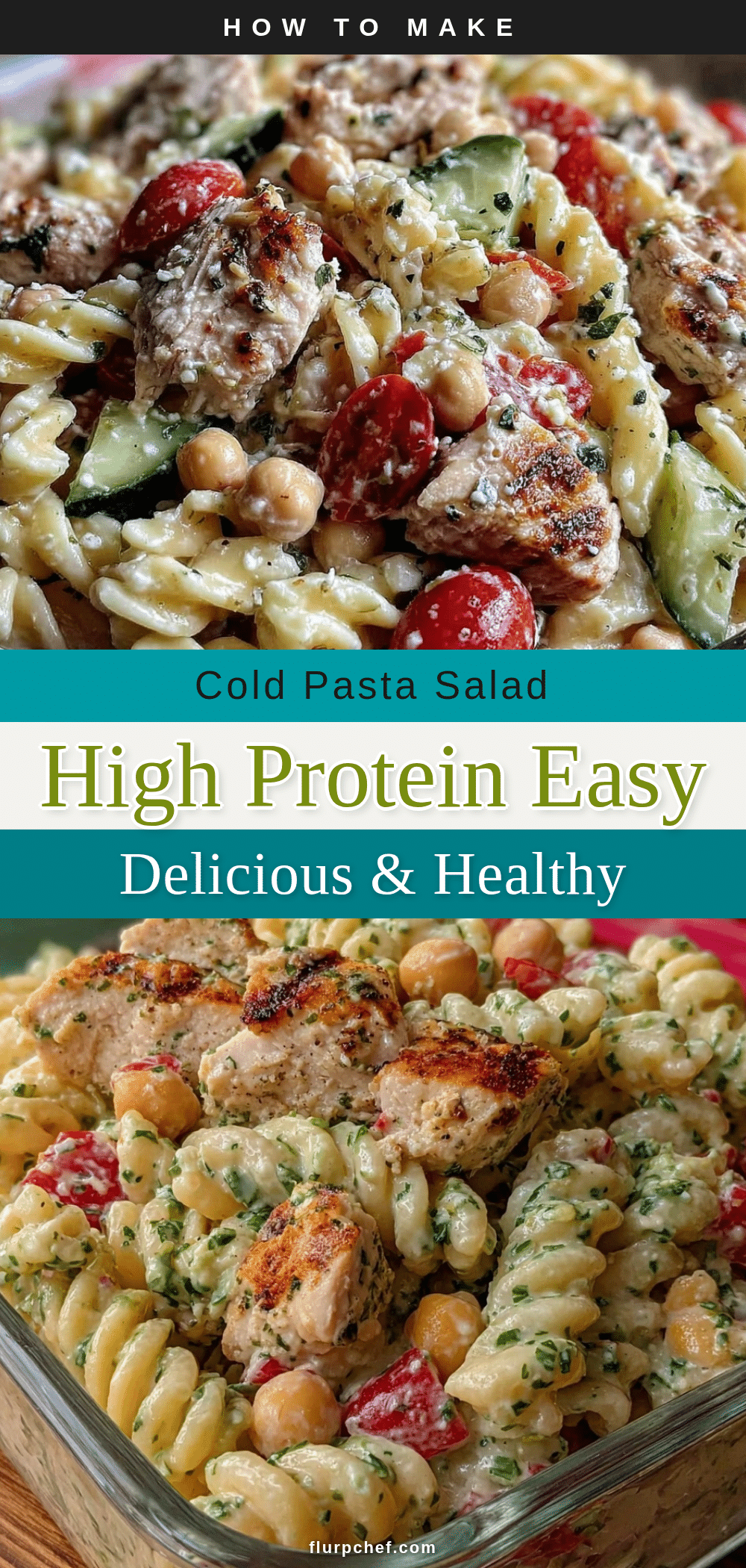 healthy high protein cold pasta salad recipe