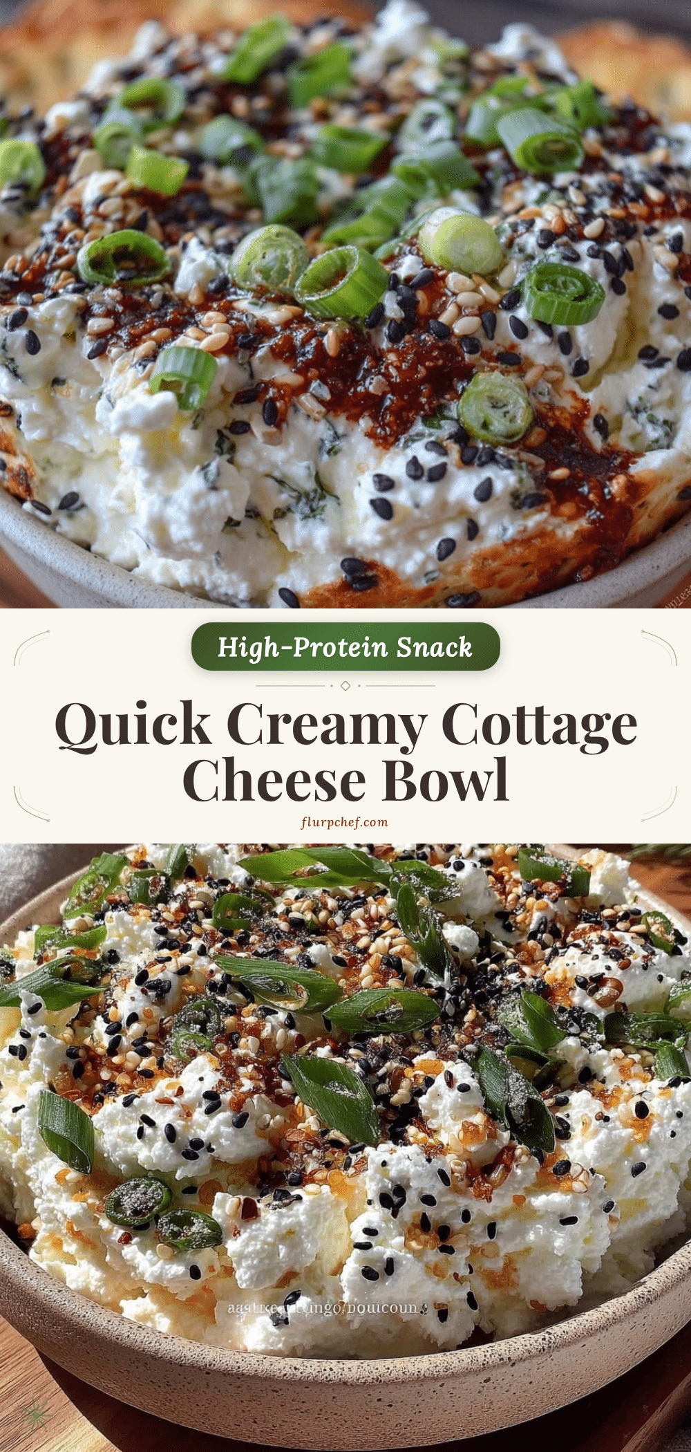 high-protein cottage cheese snack bowl recipe
